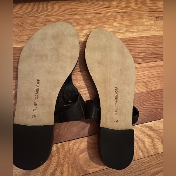 NWOT Rebecca Minkoff Black Eloise Studded Sandals - Picture 2 of 2